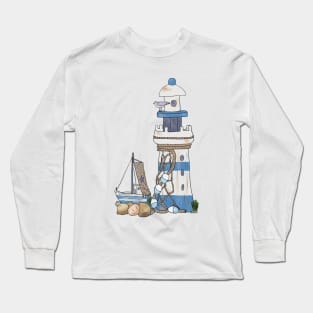 Vintage Leuchtturm Long Sleeve T-Shirt